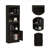 Bookcase with Metal Hardware, Three Shelves, and Double Door Cabinet-1231221059