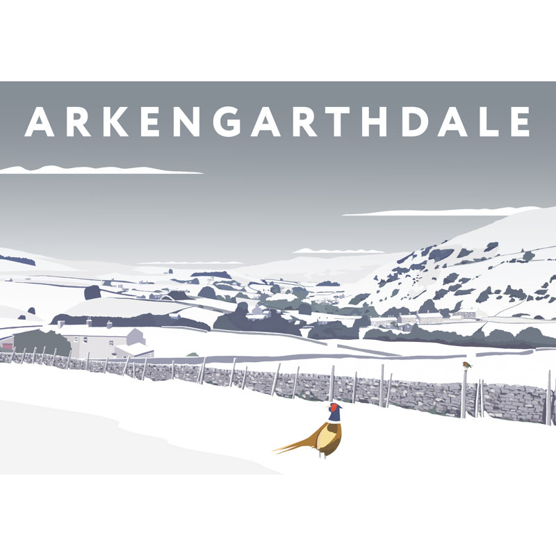 Arkengarthdale Snow 1 Piece Wall Art, 30 cm H x 40 cm W x 1 cm D, No Frame