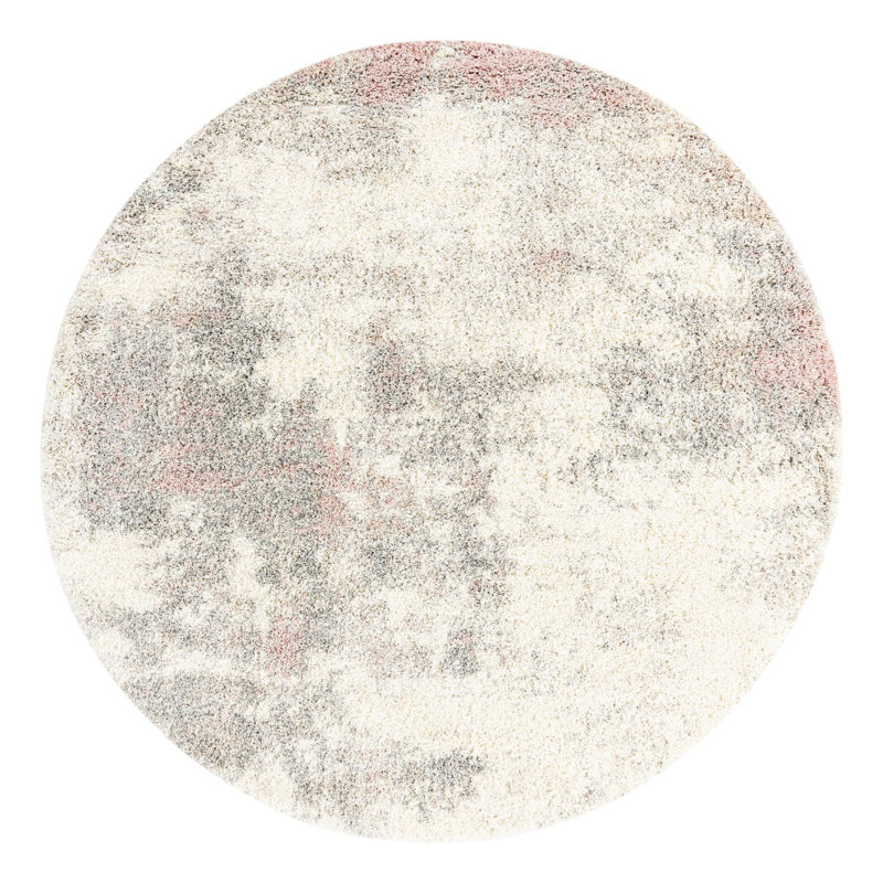 Performance Abstract Indoor Rug, Round 7'10"