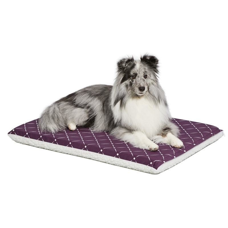 Lit pour animaux Paxton, Prune / molleton, l 24 po x P 18,25 po x H 2,25 po