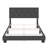 Diamond Linen Upholstered Platform Bed Frame with Adjustable Headboard - Boyd Sleep-227439983-227439984