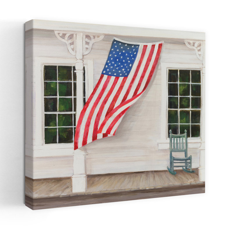 American Porch Crop, art contemporain, H 36 po x l 36 po
