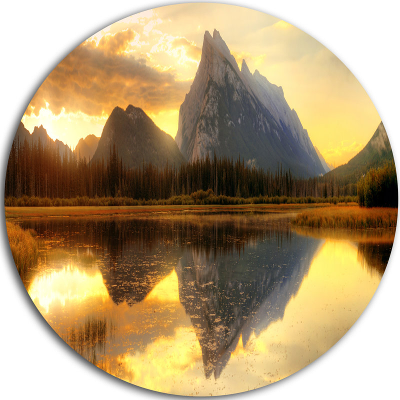 " Vermillion Lake Sunrise ", 23" H x 23" W x 1" D, Metal
