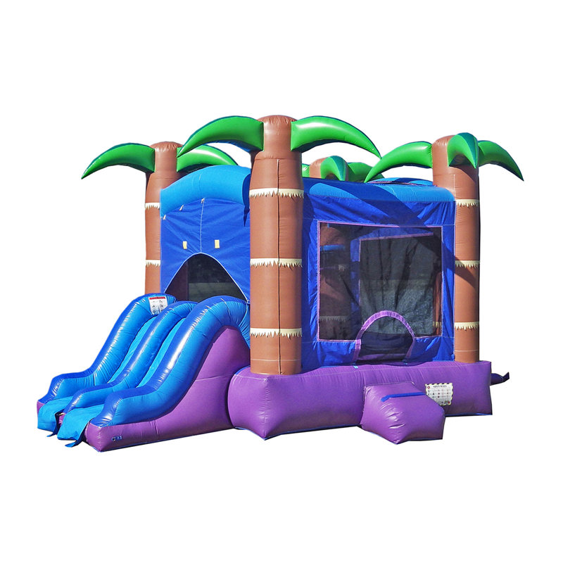 Enchanted Forest Blue and Purple Commercial Grade Bounce House