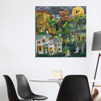 Dark, Eerie, And Full Of Treats by Cheryl Bartley - Print on Canvas
