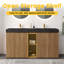 Meuble-lavabo avec lavabo Knotty Oak