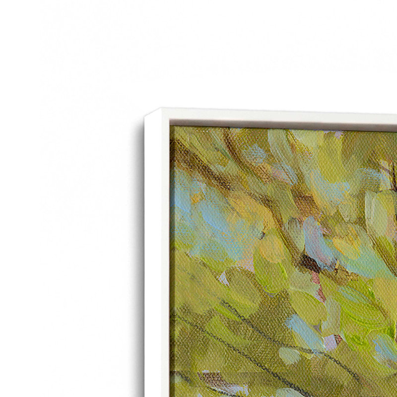 Tranquil Autumn Passage, reproduction sur toile dans un cadre, H 12,75 po x l 8,75 po, Blanc opaque