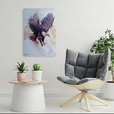 Dynamic Eagle Flight Abstract Contemporary Bird Eagle Nature Wildlife Wall Art Print