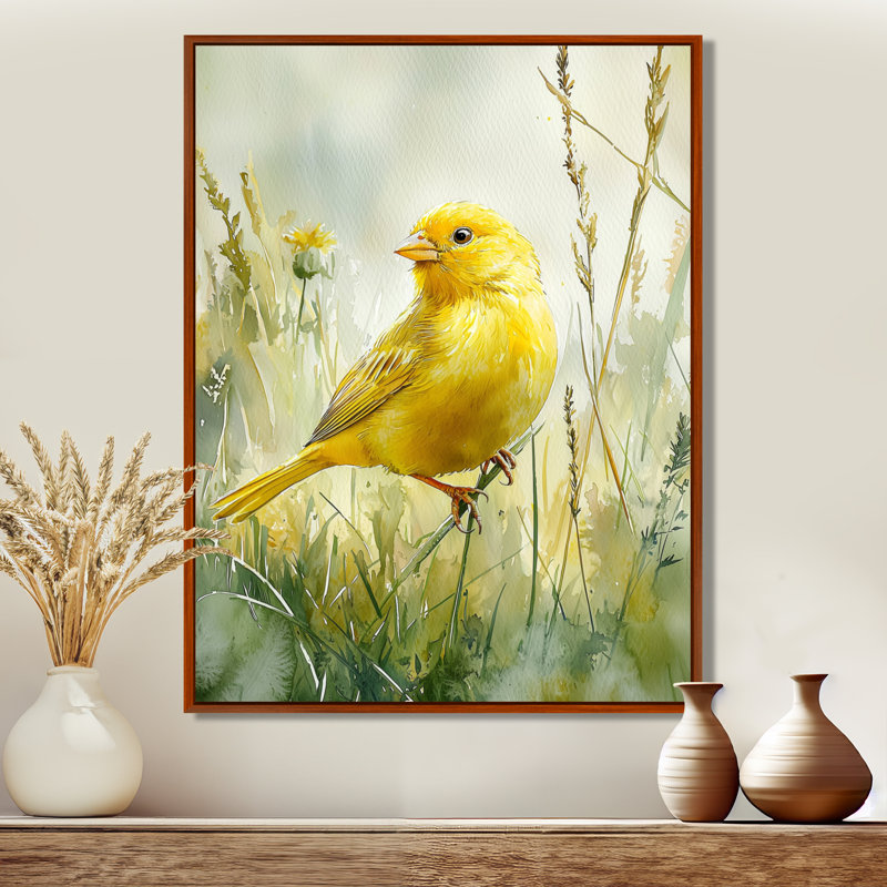 Goode - animaux, art mural sur toile, Brun, Impression encadrée flottante, H 44 po x l 34 po