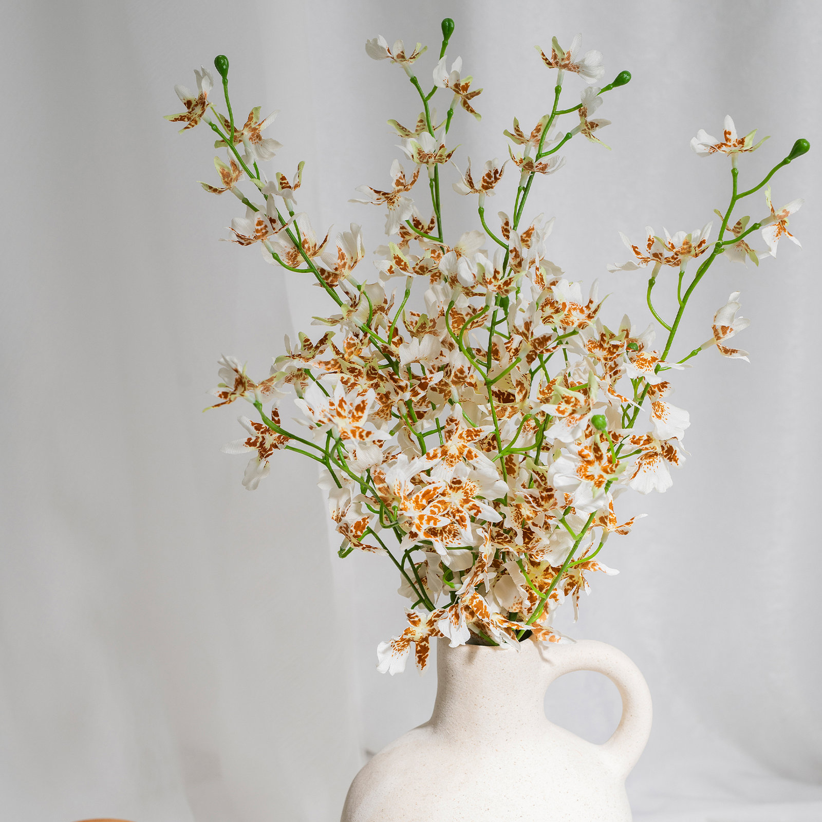 Audet Cherry Blossom Stems, White-Brown, 31.59" x 4"