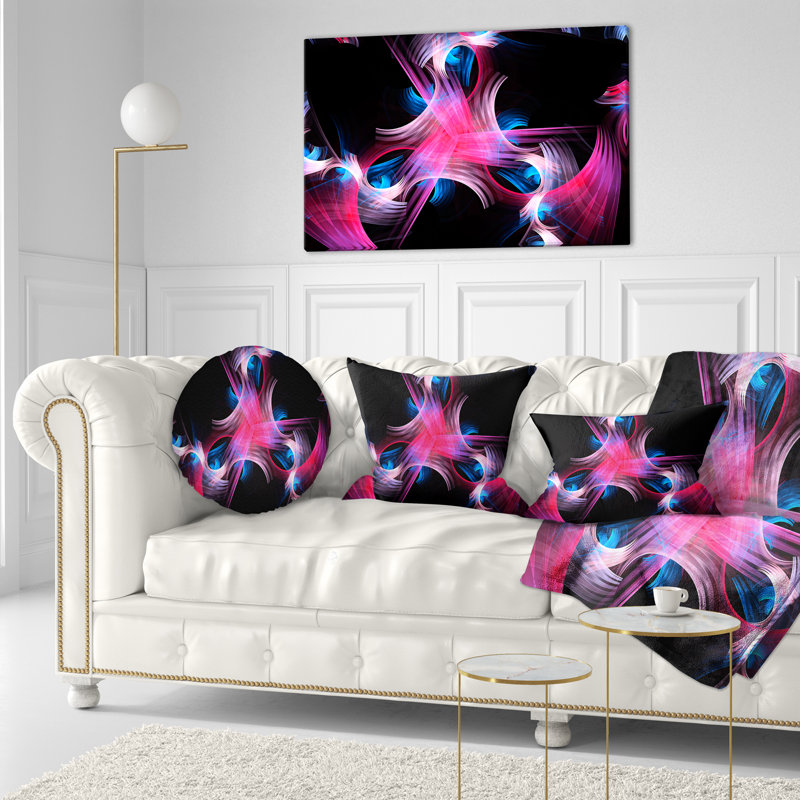 Coussin lombaire floral fractal