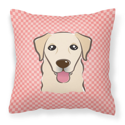  Coussin en damier 14 "Golden Retriever