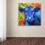 «Blue Cow» par Kucera, reproduction sur toile tendue-22068803