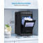 Narrow Ice Maker with Viewing Window, Blue Light, 12kg/24h, Bullet Ice, Self-Cleaning, 17cm
