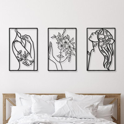 Minimalist Metal Mural Decoration