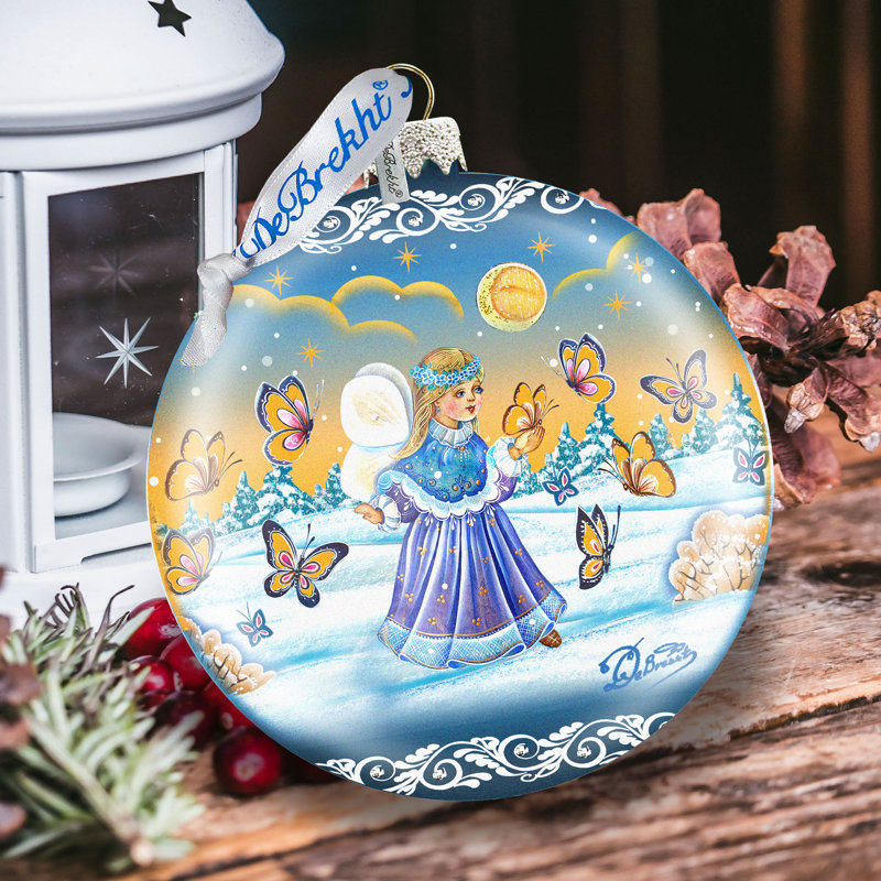 Ornement en forme de boule Holiday Splendor, H 5,5 po x l 5 po x P 5 po, Noël10