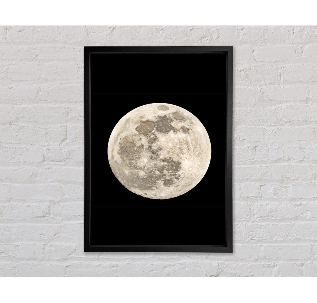 Der Mond - Einzelner Bilderrahmen Kunstdrucke auf Leinwand