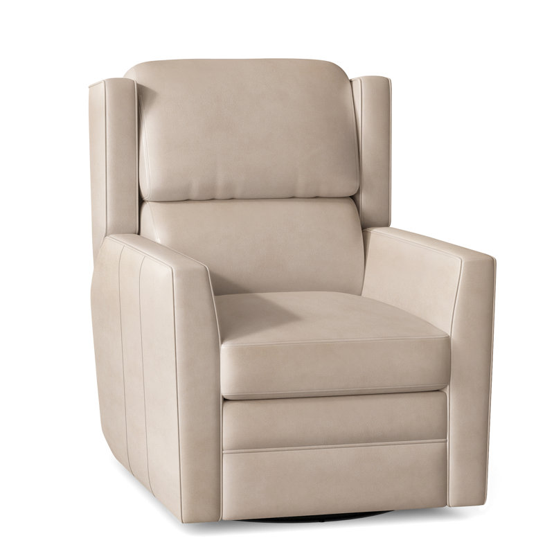 Samuel Recliner, Corinthian Cherry Genuine Leather, Power