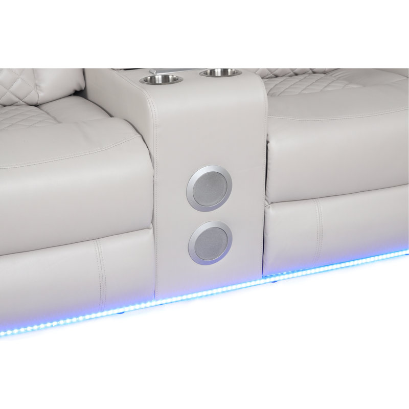 DEL et fauteuil inclinable électrique 2 pièces en similicuir