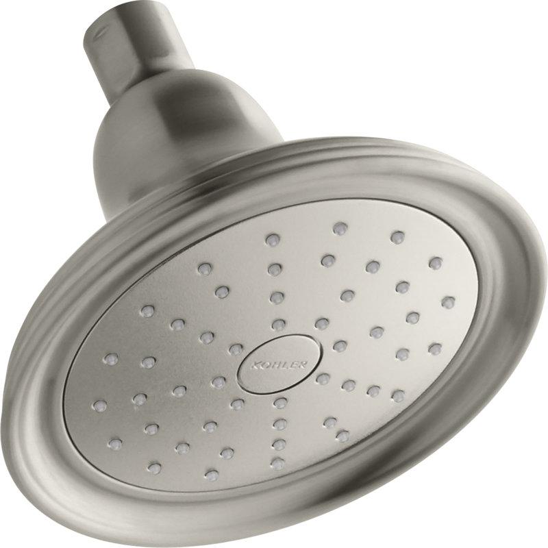 Devonshire Full/Standard Fixed Shower Head, 1.75 GPM, Vibrant Brushed Nickel