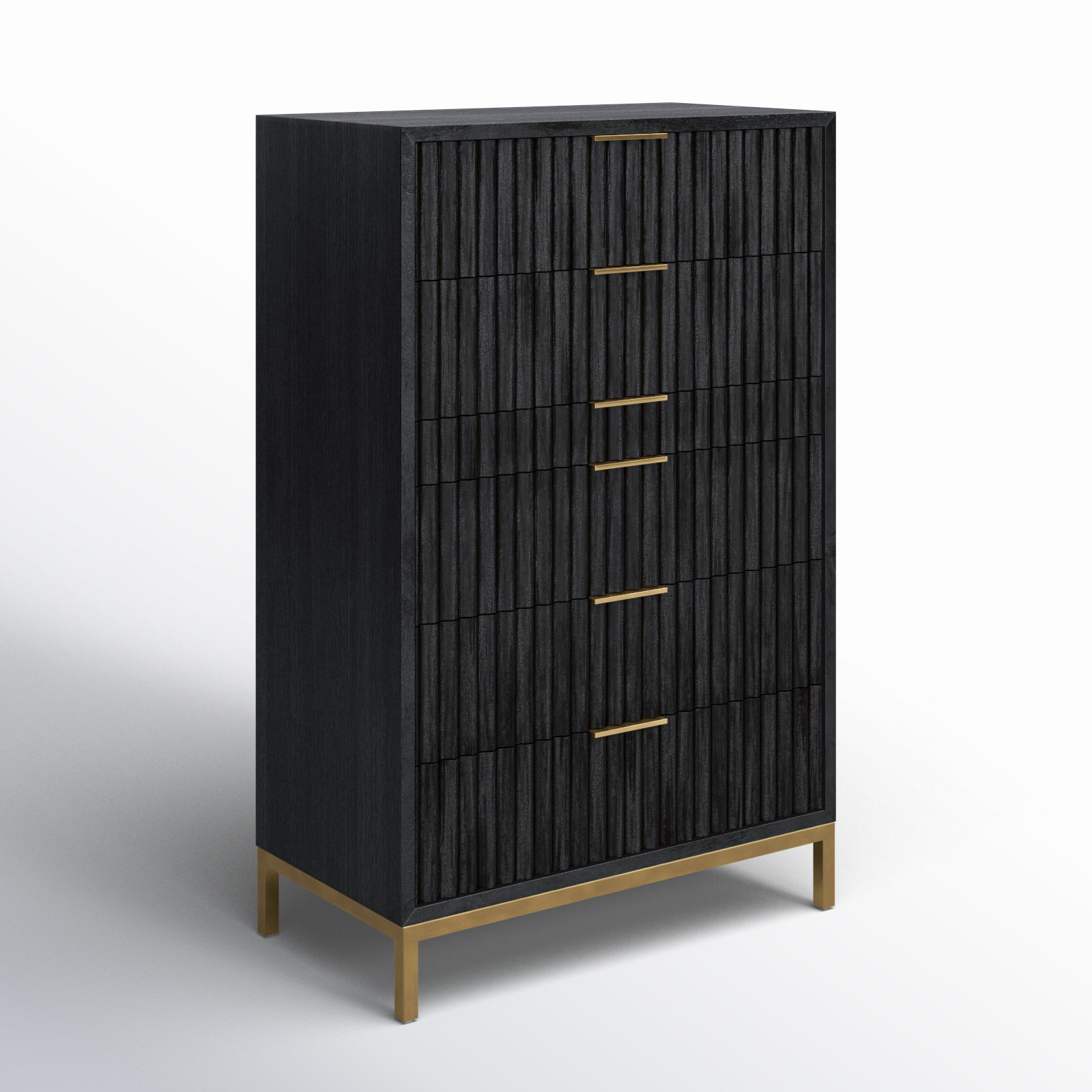 Elyza 36" Mahogany Dresser, Black