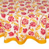 Pomegranate Handmade Floral Tablecloth