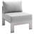 Shore Sunbrella Outdoor Patio Aluminum 5 Piece Sectional Sofa Set-116144954