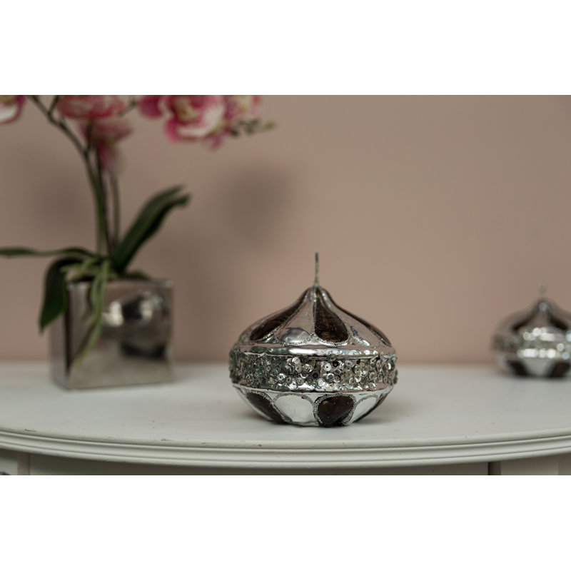 Unscented Novelty Candle, 10cm H x 12cm W x 12cm D