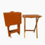 Ensemble de 4 plateaux pliants Karnesh-96678734