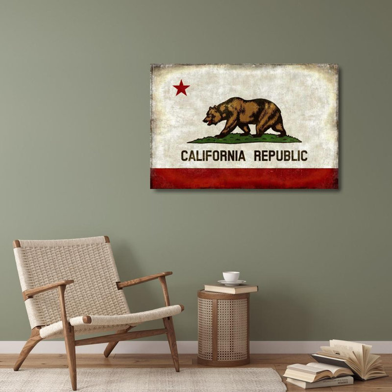 Toile tendue Ophelia & Co. Wilson, Luke Gallery, titre: The California Republic, H 28 po x l 40 po