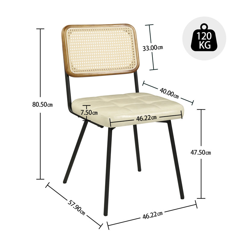 Bodnar Upholstered Dining Chair, Off White 