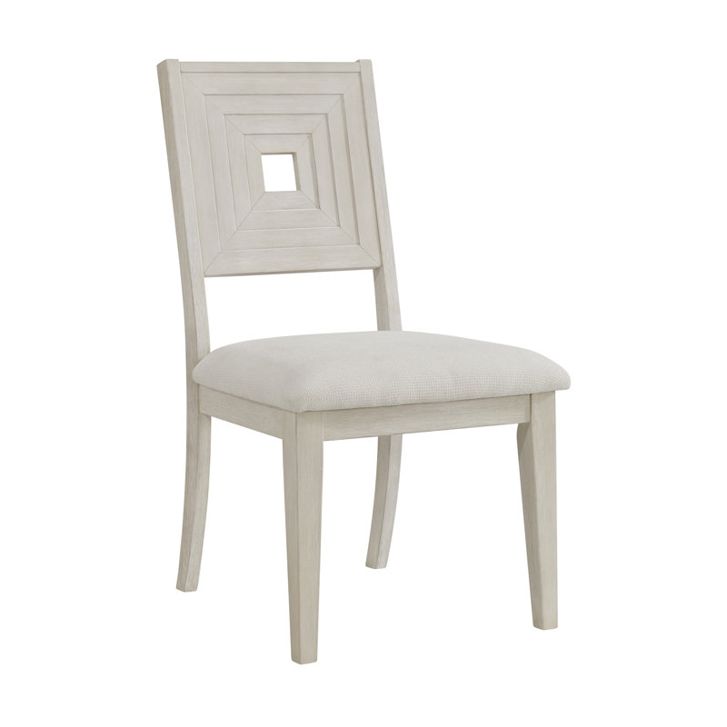 Ensemble de salle à manger Rhiannon 5 pièces, hauteur standard, blanc antique - Table et quatre chaises