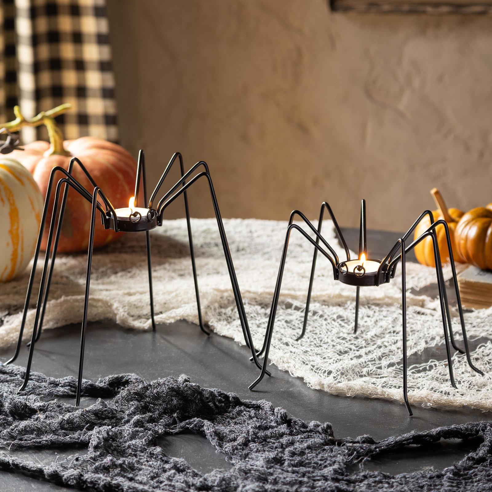 Metal Spider Candle Accessories