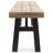 Weather- Wood Bench With Gorgeous Slat Panels Fine Panelling And Resistance To Weather Conditions Feature