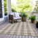 Colzie Machine Woven Plaid Indoor / Outdoor Rug