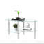 Table basse ovale transparente en verre, table moderne avec pieds en acier inoxydable, table à thé en verre à 3 couches pour le salon