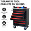 Chariot 7 outils avec 4 tiroirs verrouillables-133658466