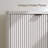  Fluted Sideboard Buffet Cabinet with Adjustable Shelves and Metal Legs-2027125050