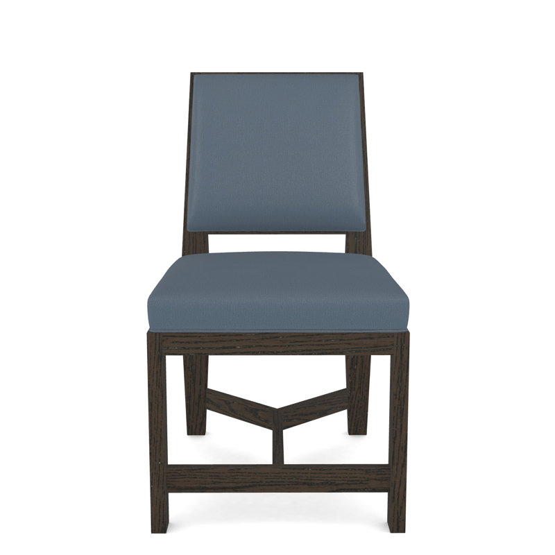 Thom Filicia Home Upholstered Back Side Chair, Navada Blue, Havana