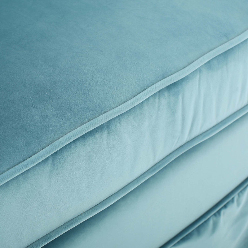 Chaise pivotante avec housse amovible, Velours bleu