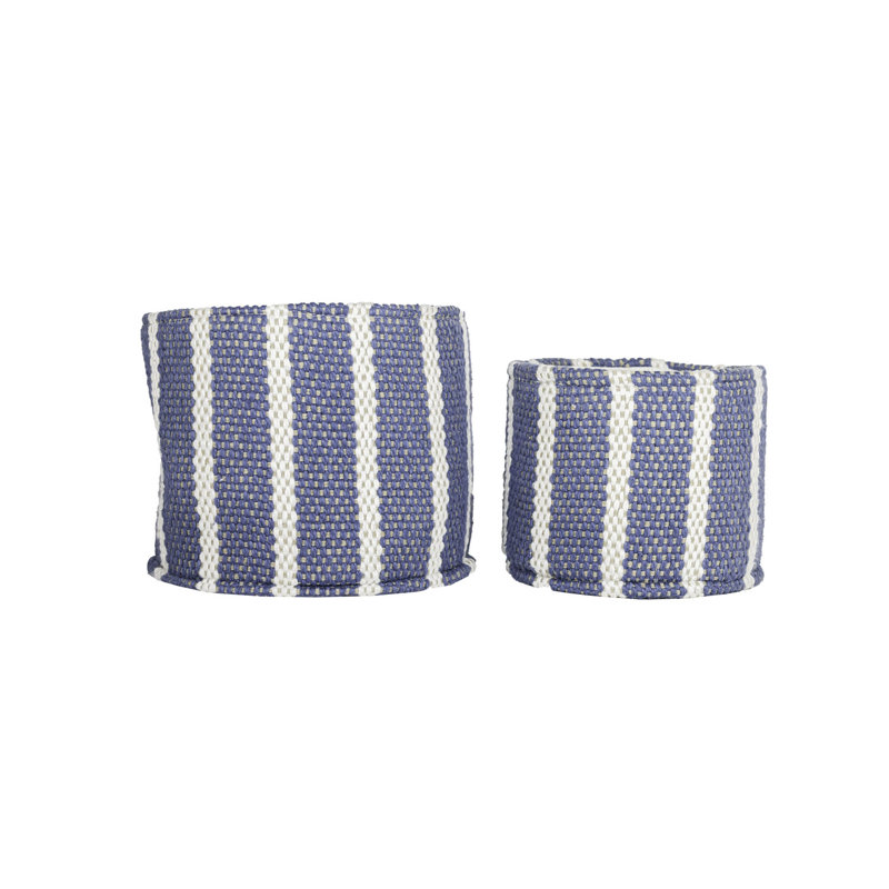 Ensemble de 2 paniers en coton tissé à la main Dovecove