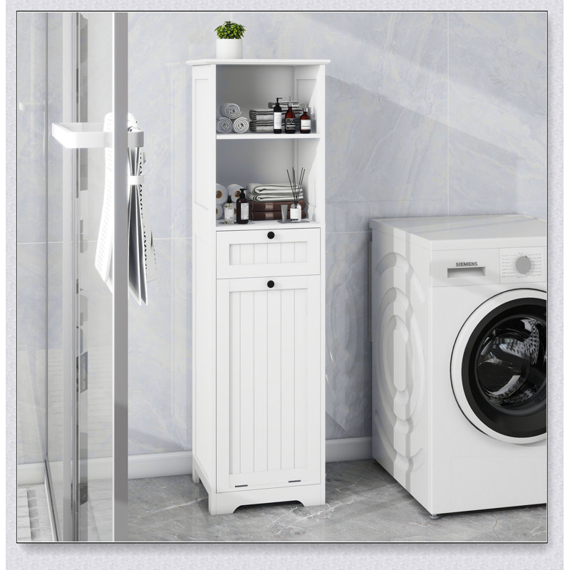 One-Compartment One-Drawer Tilt-Out Laundry Sorter Cabinet