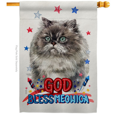 Double Sided 40'' H x 28'' W Polyester Animal House Flag