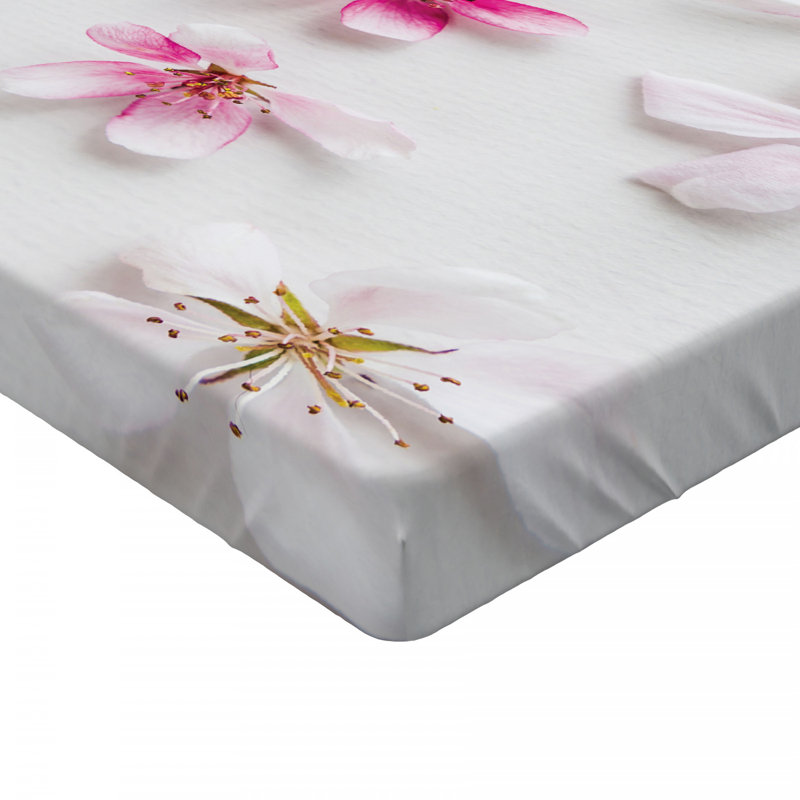Microfiber Floral Fitted Sheet, Full Fitted Sheet