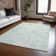 Machine Washable Indoor/Outdoor Xhevrie Turquoise Rug