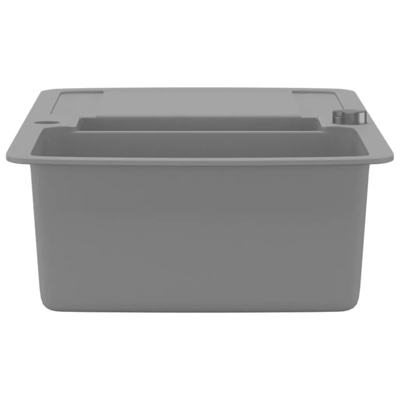 Belfry Kitchen Verena 500mm W Stone Kitchen Sink, Grey