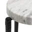 Table d'appoint en marbre Calder - blanc et noir