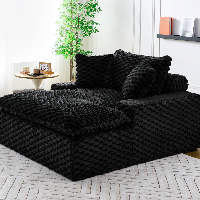 51 pouces avec deux coussins et une conception minimaliste, trois palettes de couleurs pour une structure de siège confortable en coin éponge de fenêtre de baie vitrée confortable, s'adaptant à plusieurs scénarii, choix