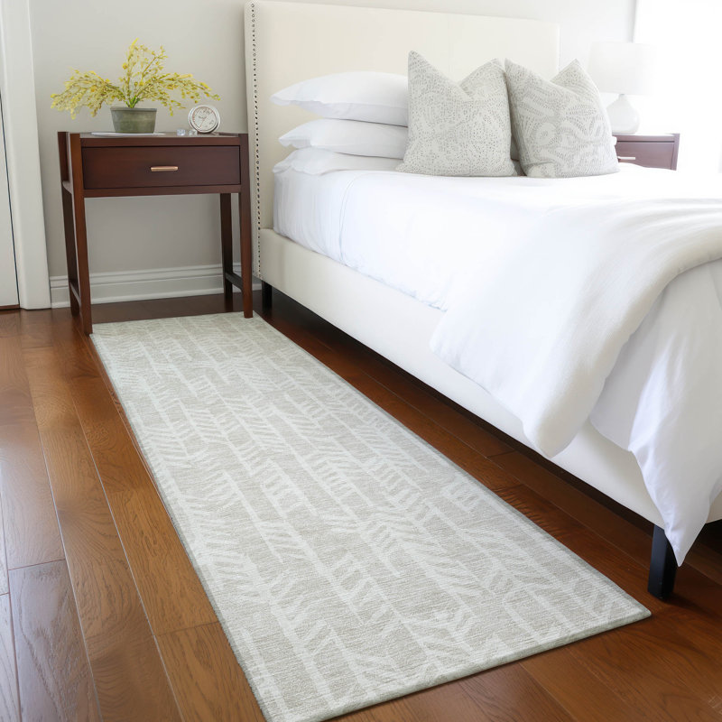 Tapis rectangulaire intérieur / extérieur 1 pi 8 po x 2 pi 6 po Maliana Rectangle, Tapis de couloir 2 pi 3 po x 7 pi 6 po