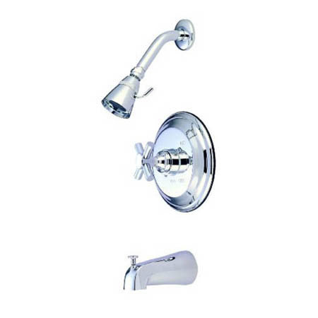 Robinet de douche à contrôle de volume, Chrome poli